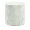 Sunset West Antique Stone End Table - Round in Front Angle - Sunset West Antique Stone End Table - Round in Front Angle