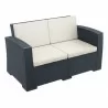 Compamia Monaco Resin Patio Seating 4 piece with Cushion -Loveseat - Compamia Monaco Resin Patio Seating 4 piece with Cushion -Loveseat