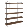 Moe's Home Collection Vancouver Bookshelf Large in Light Brown - Angled View