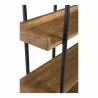 Moe's Home Collection Vancouver Bookshelf Large in Light Brown - Shelf Detail - Moe's Home Collection Vancouver Bookshelf Large in Light Brown - Shelf Detail
