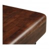 Moe’s Home Collection Eton Coffee Table in Dark Brown - Edge Close-up