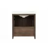 Crawford and Burke Cartaxo 31" Dark Brown Bathroom Vanity, Back Angle - Crawford and Burke Cartaxo 31" Dark Brown Bathroom Vanity, Back Angle