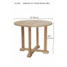 Anderson Teak Montage 35" Bistro Round Table-dimension - Anderson Teak Montage 35" Bistro Round Table-dimension