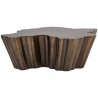 Sunpan Lynx Coffee Table in Antique Bronze - Front Angle