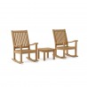 Anderson Teak Del-Amo Rocking Chair with Bahama 20" Square Mini Side Table 3