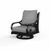 Monterey Swivel Rocker in Canvas Skyline w/ Self Welt - Front Side Angle - Monterey Swivel Rocker in Canvas Skyline w/ Self Welt - Front Side Angle