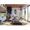 Amantii Lynwood W76 - Cast Iron Wood Burning Stove - Lifestyle