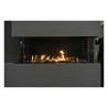 Sierra Flame Lyon - 4 Sided See Through Gas Fireplace - Front