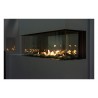 Sierra Flame Lyon - 4 Sided See Through Gas Fireplace - Angled View