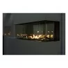 Sierra Flame Lyon - 4 Sided See Through Gas Fireplace - Angled View - Sierra Flame Lyon - 4 Sided See Through Gas Fireplace - Angled View