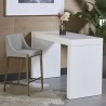 Sunpan Dionne Counter Stool in Monument Pebble - Lifestyle
