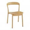 Greenington Hanna Chair Bamboo Seat, Wheat (Set of 2) - Front Side Angle