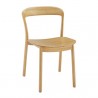 Greenington Hanna Chair Bamboo Seat, Wheat - Set of Two - Front Side Angle
