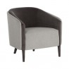 Sunpan Sheva Lounge Chair Erndst Sandstone-Meg Ash - Front Side Angle