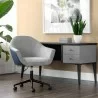 Sunpan Mike Officer Chair Polo Club Stone / Dillon Thunder - Lifestyle - Sunpan Mike Officer Chair Polo Club Stone / Dillon Thunder - Lifestyle