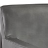 Sunpan Orest Lounge Chair - Cantina Magnetite - Seat Closeup Top Angle