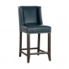 Sunpan Joan Counterstool Cantina Petrol - Front Side Angle