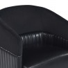 Sunpan Genval Wheeled Lounge Chair - Abbington Black/Cantina Black - Closeup Top Angle