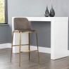 Sunpan Dover Barstool in Bravo Portabella-Sparrow Grey - Lifestyle