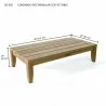 Coronado Rectangular Coffee table dimension - Coronado Rectangular Coffee table dimension