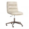 Sunpan Stinson Office Chair Bravo Cream - Front Side Angle