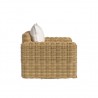 Sunset West Playa Oversized Swivel Club Chair in Soothe Pearl w/ Flange Welt Side