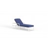 Sabbia Chaise in Echo Midnight, No Welt - Front Side Angle