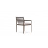Madeira Dining Chair Bronze With Fawn Cushion - Angled