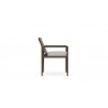 Madeira Dining Chair Bronze With Fawn Cushion - Side