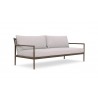 Madeira 3 Seat Sofa Bronze With Fawn Cushion - Angled
