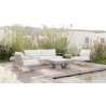 Madeira 3 Seat Sofa Ivory With Polar Cushion - Lifestyle with Set