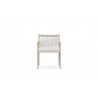 Madeira Dining Chair Ivory With Polar Cushion - Front