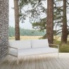 Madeira 3 Seat Sofa Ivory With Polar Cushion - Lifestyle
