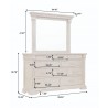 Madison Ridge Brown 10 Drawer Dresser-dimension