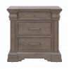 Madison Ridge Brown 3 Drawer Nightstand-1