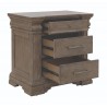 Madison Ridge Brown 3 Drawer Nightstand-3
