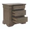 Madison Ridge Brown 3 Drawer Nightstand-3 - Madison Ridge Brown 3 Drawer Nightstand-3