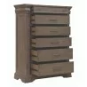 Madison Ridge Brown 6 Drawer Chest-3 - Madison Ridge Brown 6 Drawer Chest-3
