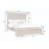 Madison Ridge Brown Queen Bed with Chest Footboard-dimension