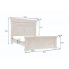 Madison Ridge Brown Queen Panel Bed-dimension