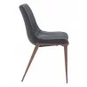 Magnus Dining Chair in Black & Walnut- side view 2 - Magnus Dining Chair in Black & Walnut- side view 2