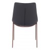 Magnus Dining Chair in Black & Walnut- back view 1