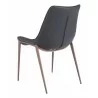 Magnus Dining Chair in Black & Walnut- back view 2 - Magnus Dining Chair in Black & Walnut- back view 2