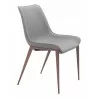 Magnus Dining Chair Slate Gray & Walnut- side view 1 - Magnus Dining Chair Slate Gray & Walnut- side view 1