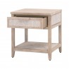 Essentials For Living Malay 1-Drawer Nightstand - Front Side Opened Angle