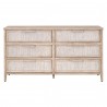 Essentials For Living Malay 6-Drawer Double Dresser - Front Angle