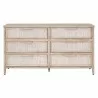 Essentials For Living Malay 6-Drawer Double Dresser - Front Angle - Essentials For Living Malay 6-Drawer Double Dresser - Front Angle