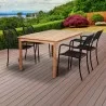 Amazonia Oosterdam 5 Piece Teak Rectangular Patio Dining Set - Amazonia Oosterdam 5 Piece Teak Rectangular Patio Dining Set