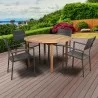 Amazonia Koningsdam 5 Piece Teak Round Patio Dining Set - Amazonia Koningsdam 5 Piece Teak Round Patio Dining Set