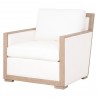 Essentials For Living Manhattan Wood Trim Sofa Chair - Front Side Angle